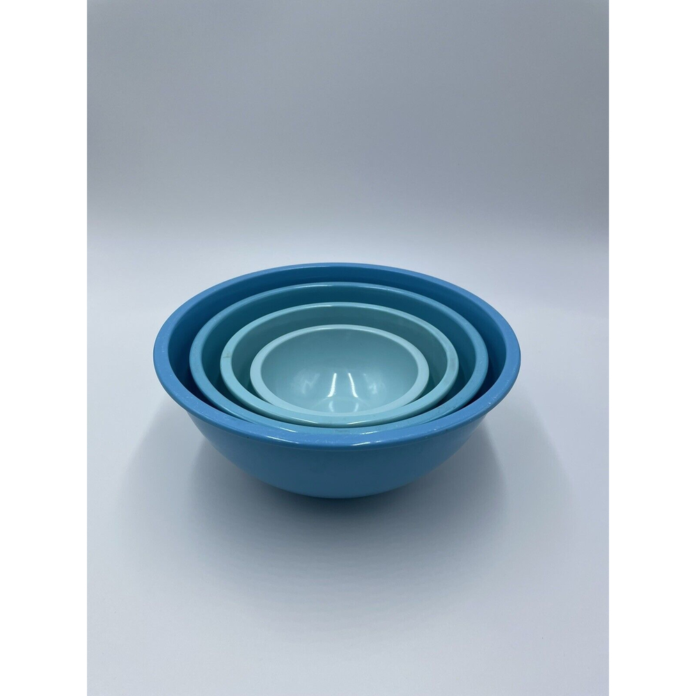 4pc Cynthia Rowley Melamine Mixing Bowl Set Blue